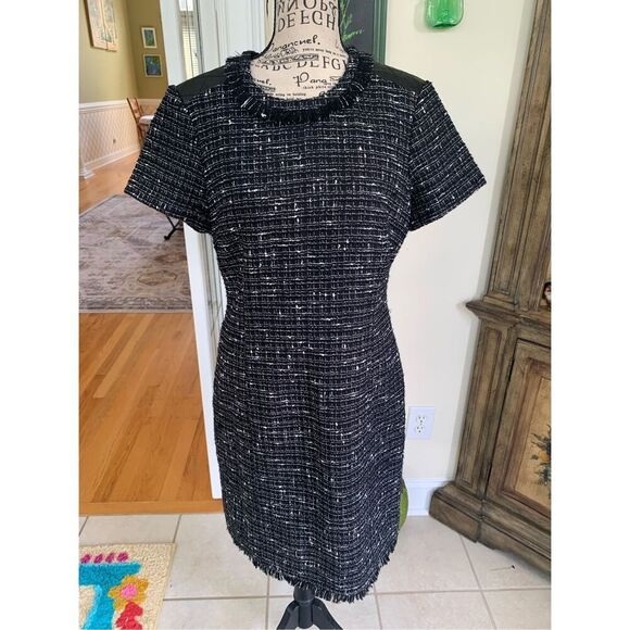 KATE SPADE Wool Blend Woodland Tweed Sheath Dress - Picture 9 of 12